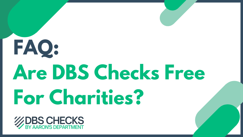 Are DBS Checks Free For Charities