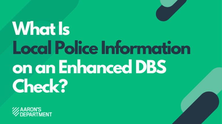 what does an enhanced dbs check show